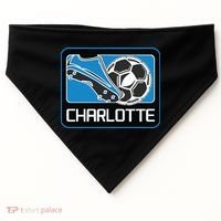 Cool Charlotte Soccer Cleats USA-Made Doggie Bandana thumb 0