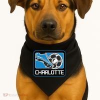 Cool Charlotte Soccer Cleats USA-Made Doggie Bandana thumb 1