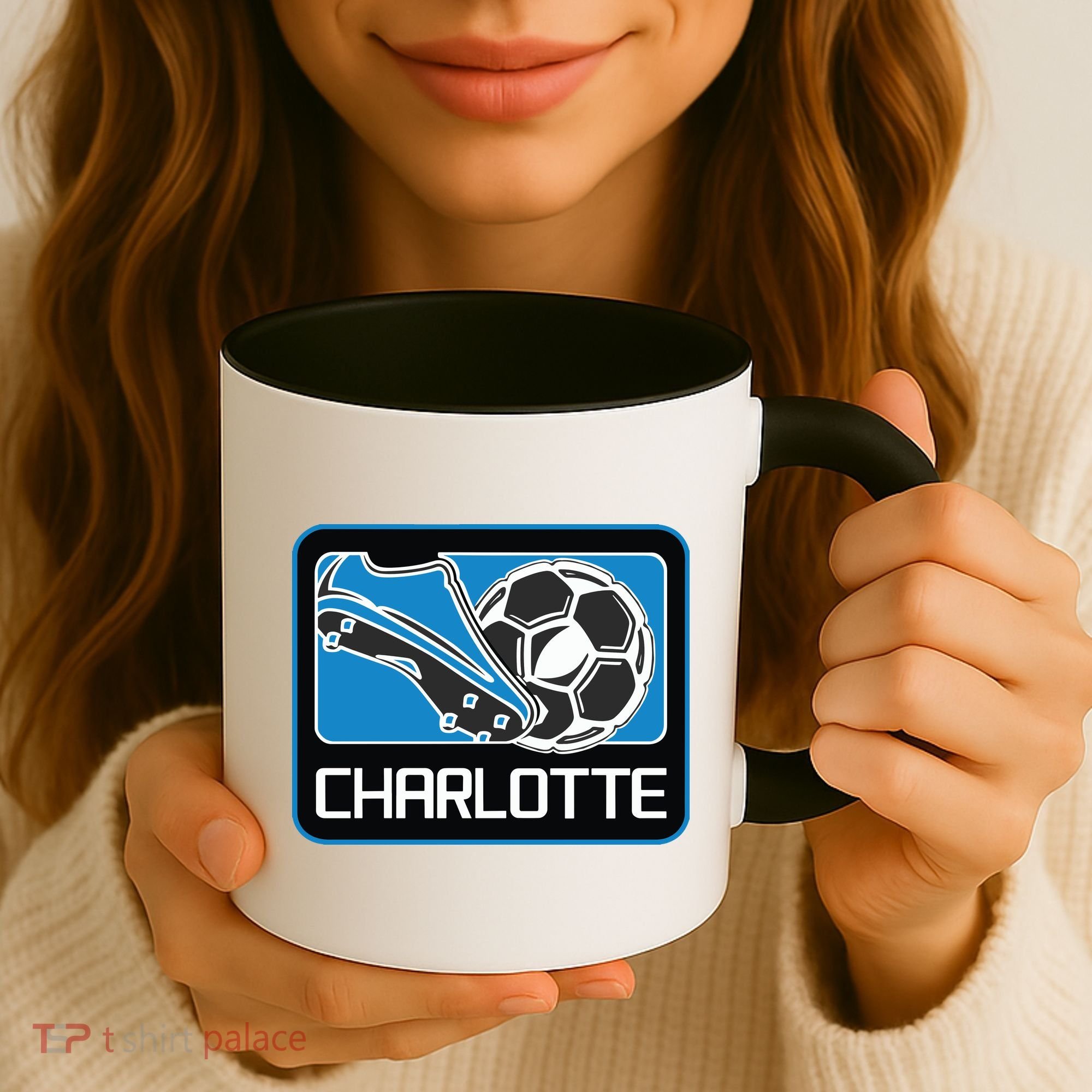 Cool Charlotte Soccer Cleats Coffee Mug