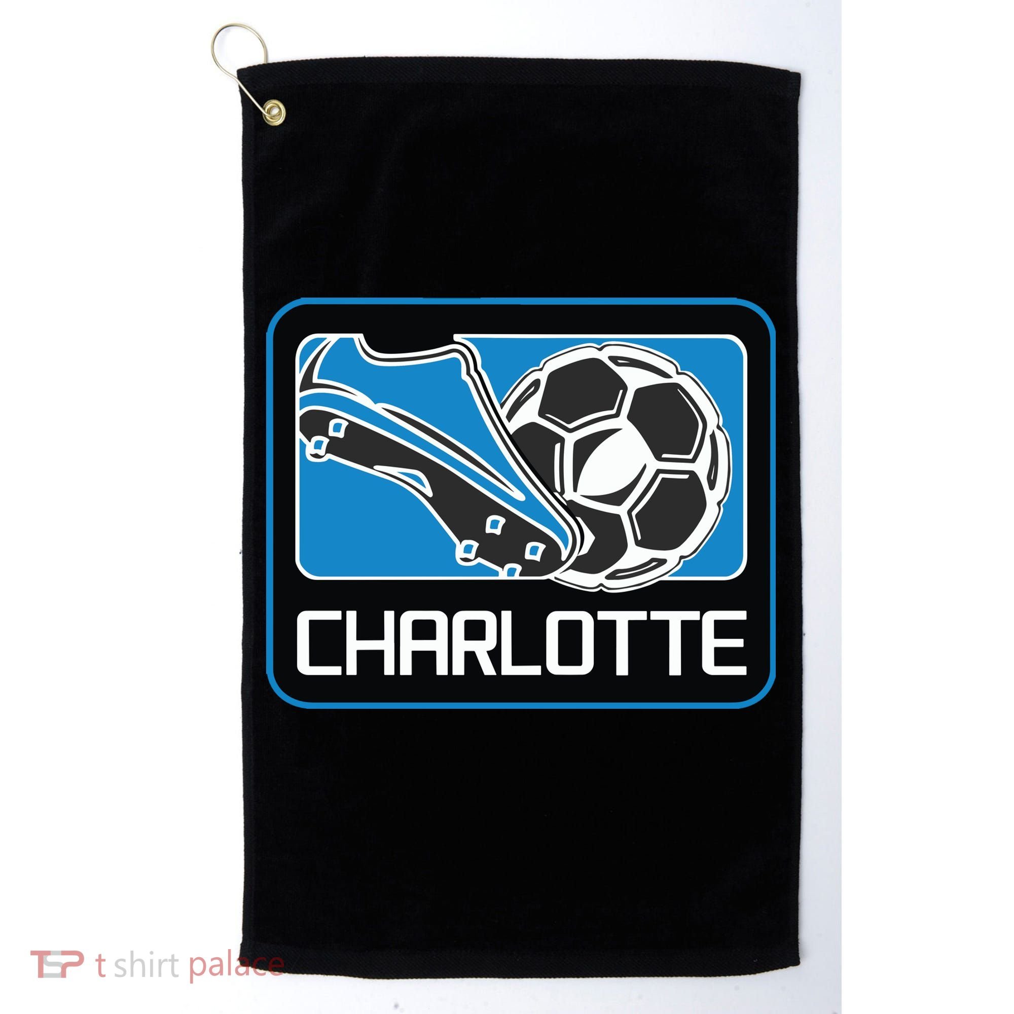 Cool Charlotte Soccer Cleats Golf Towel