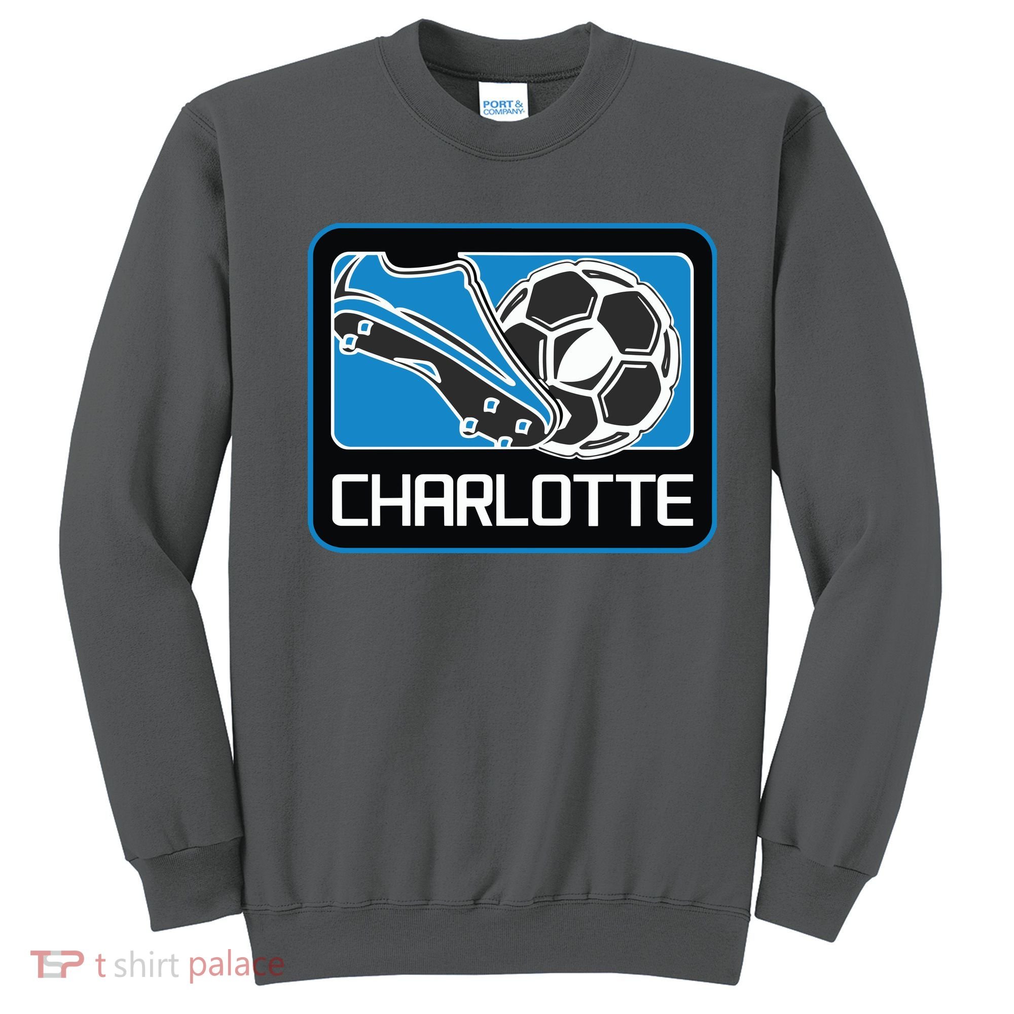 Cool Charlotte Soccer Cleats Sweatshirt