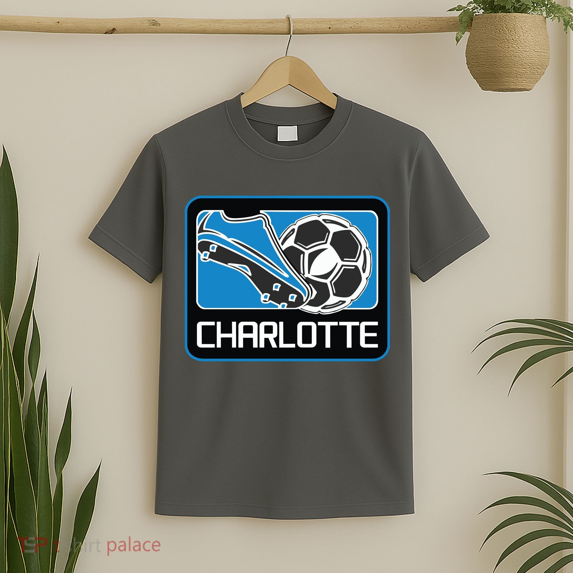 Cool Charlotte Soccer Cleats T-Shirt