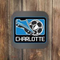 Cool Charlotte Soccer Cleats Coaster thumb 0