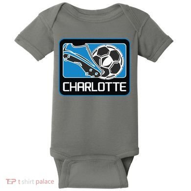 Cool Charlotte Soccer Cleats Baby Bodysuit