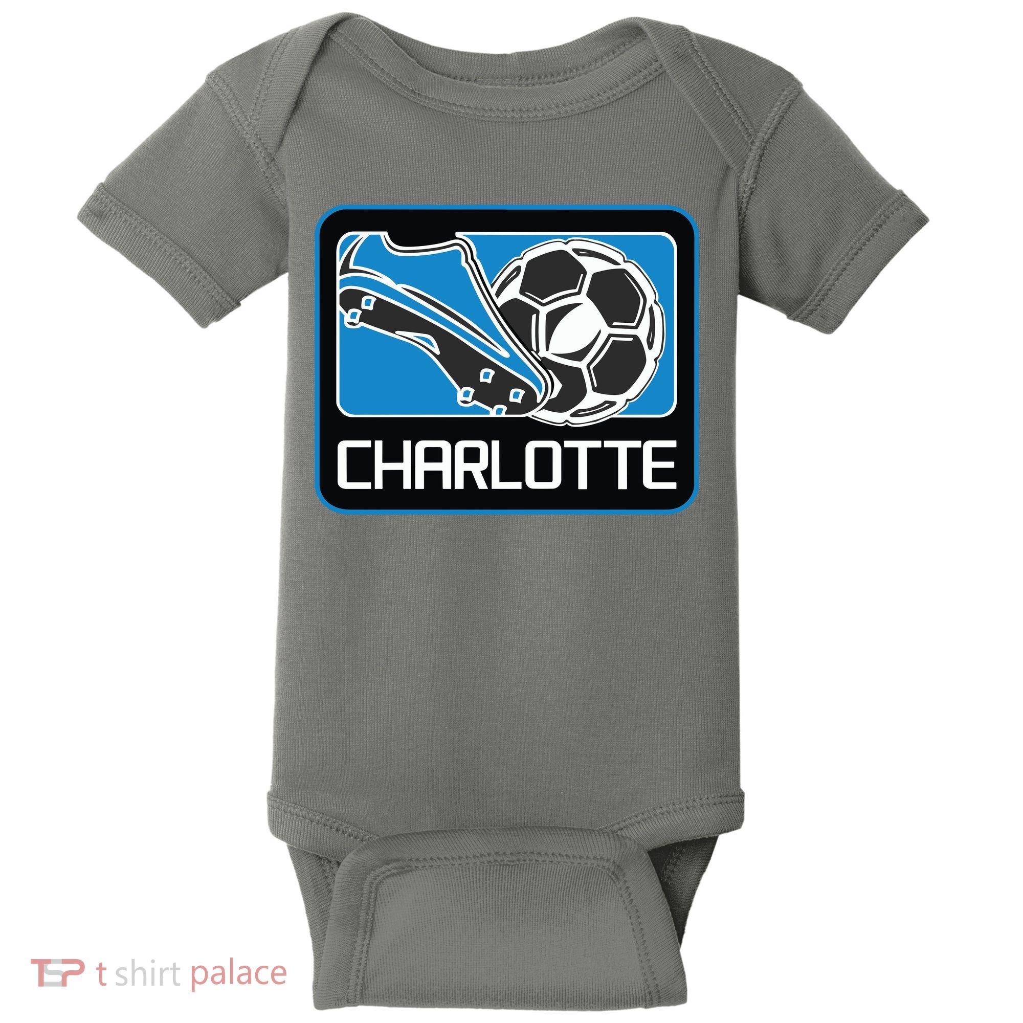 Cool Charlotte Soccer Cleats Baby Bodysuit