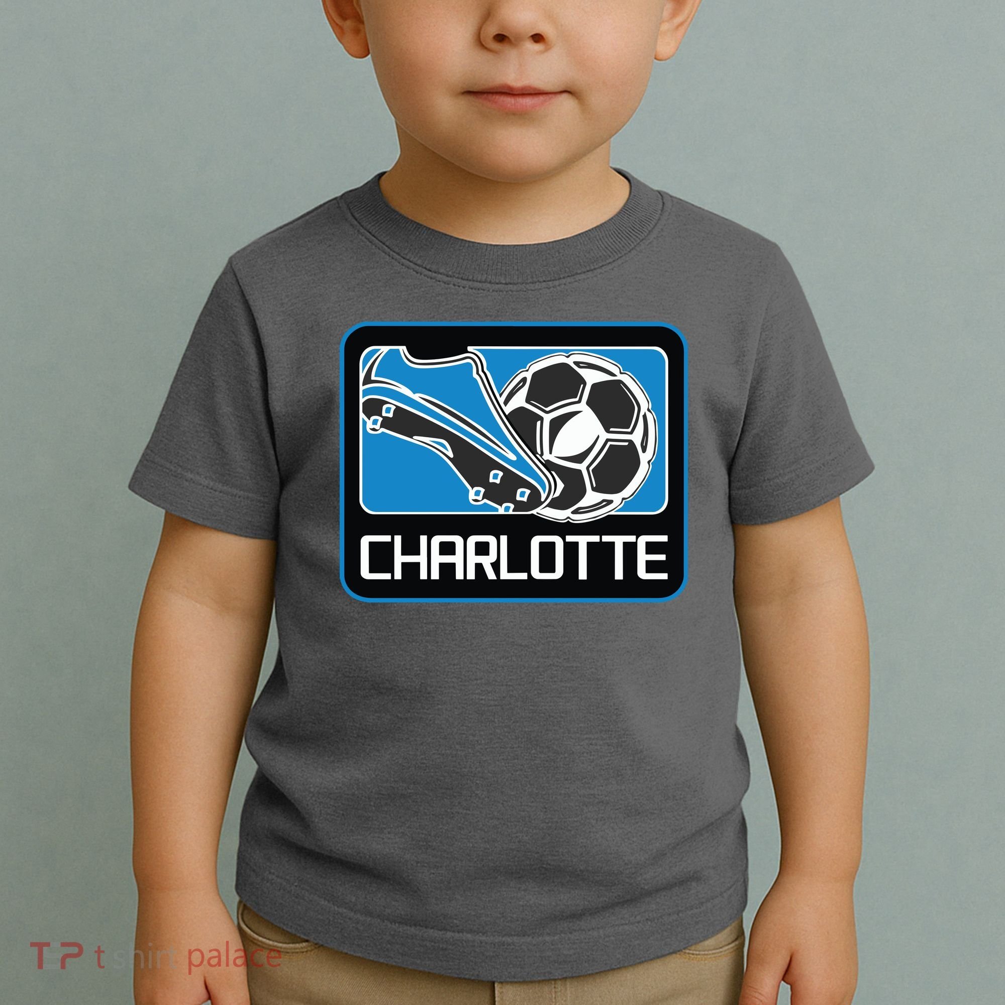 Cool Charlotte Soccer Cleats Toddler T-Shirt