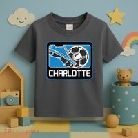 Cool Charlotte Soccer Cleats Toddler T-Shirt thumb 3