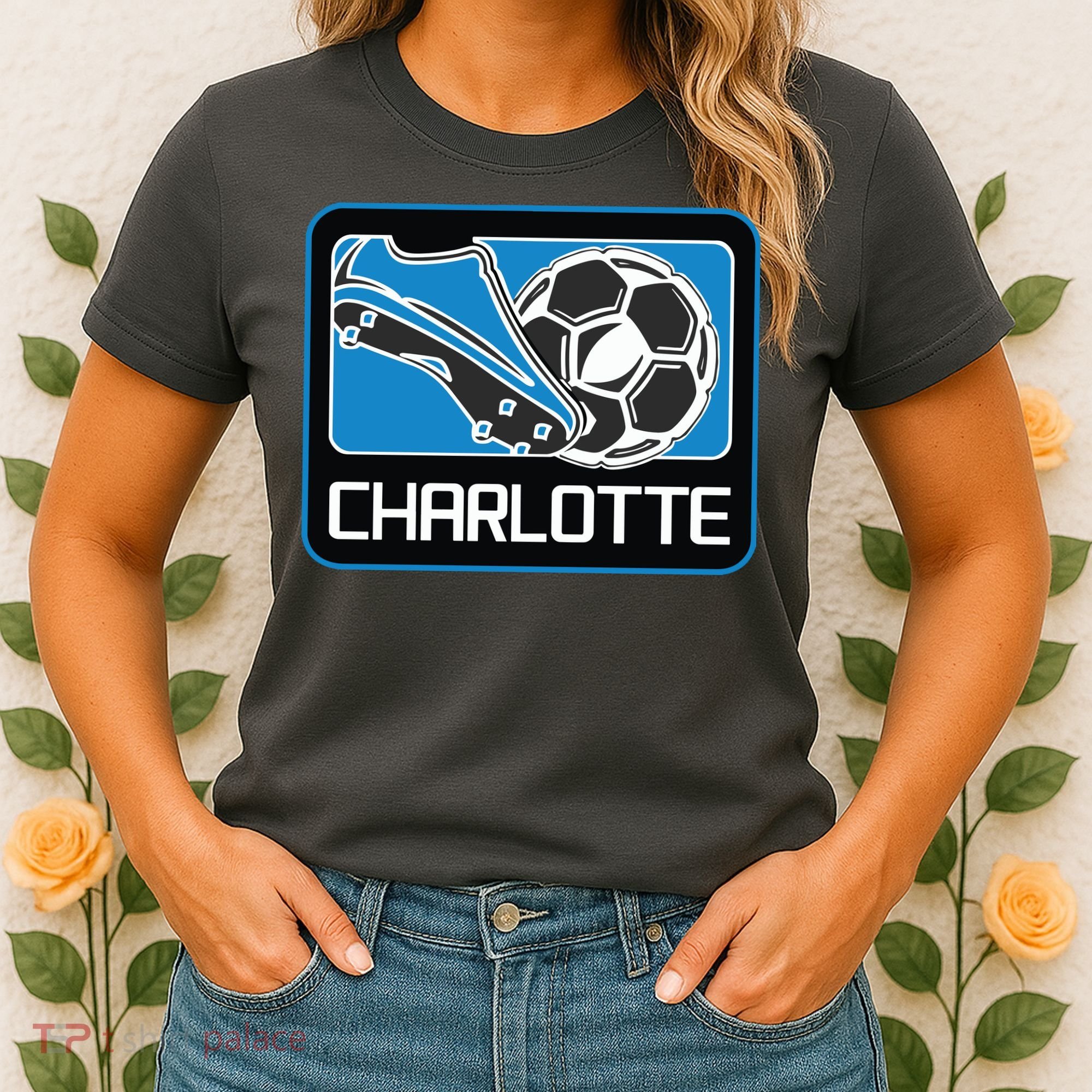 Cool Charlotte Soccer Cleats Women's T-Shirt
