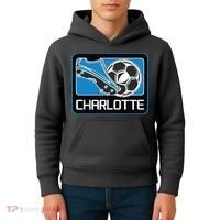Cool Charlotte Soccer Cleats Kids Hoodie thumb 4