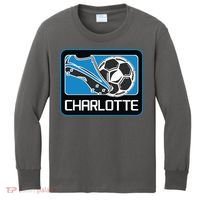 Cool Charlotte Soccer Cleats Kids Long Sleeve Shirt thumb 0