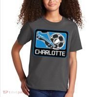 Cool Charlotte Soccer Cleats Kids T-Shirt thumb 2