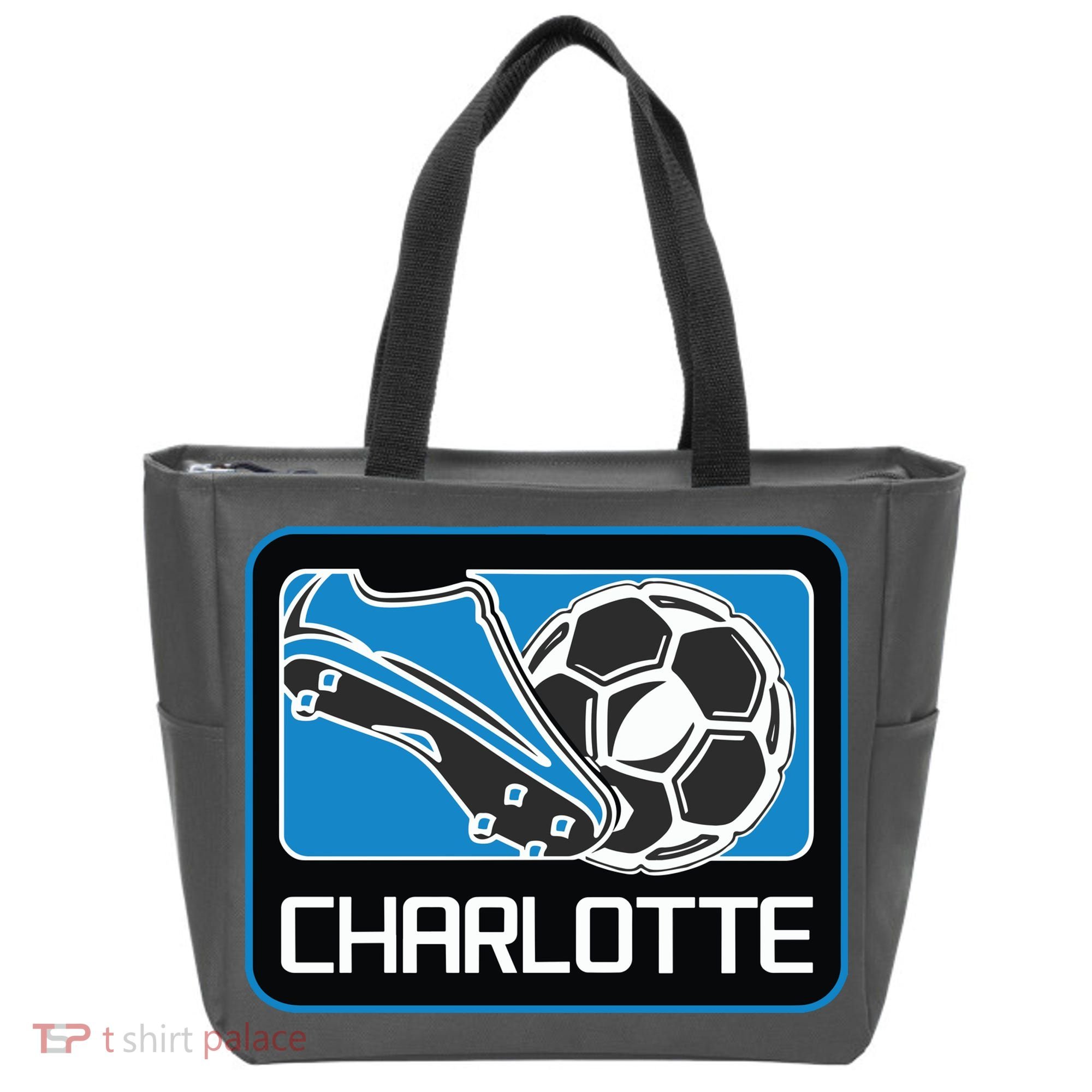 Cool Charlotte Soccer Cleats Tote Bag