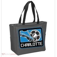 Cool Charlotte Soccer Cleats Tote Bag thumb 2