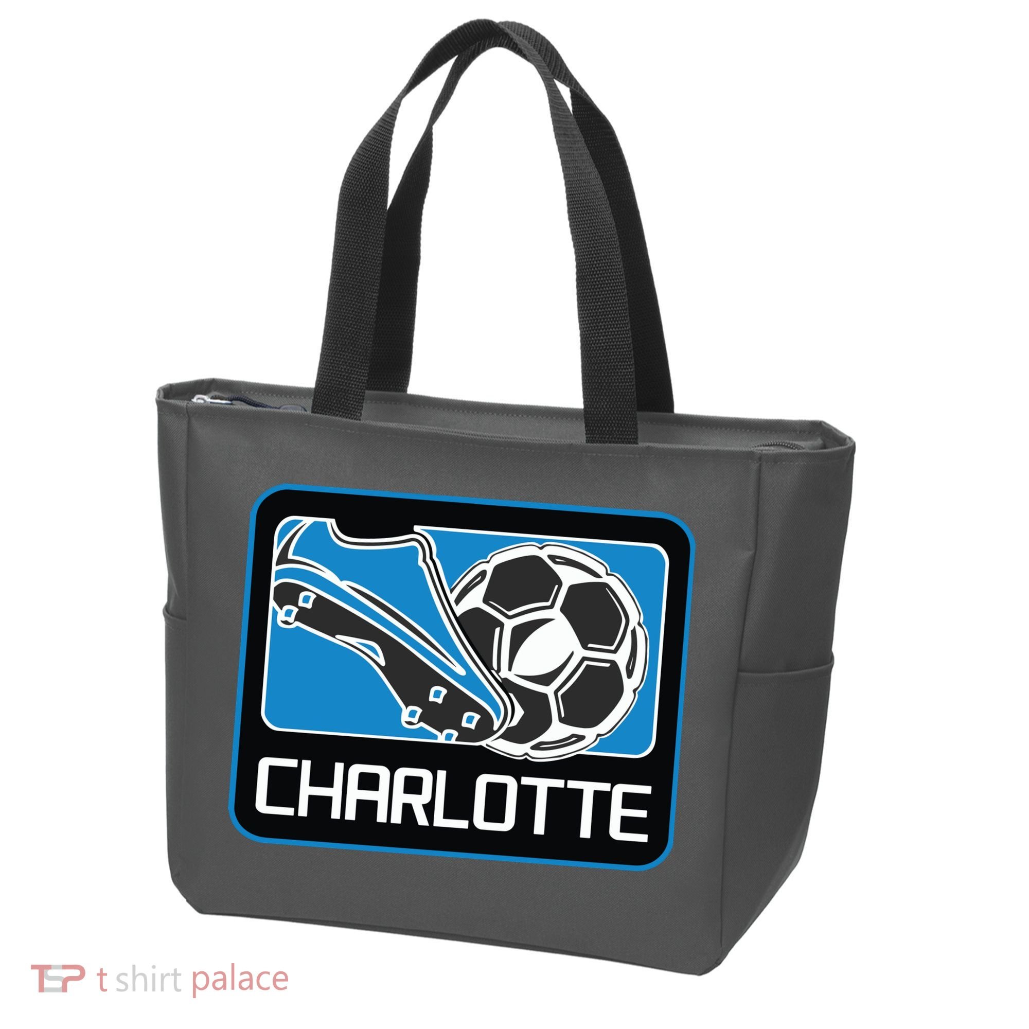 Cool Charlotte Soccer Cleats Tote Bag