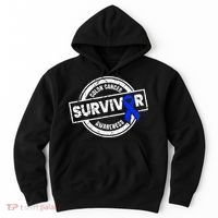 Colon Cancer Survivor Colon Cancer Awareness Month Hoodie thumb 0