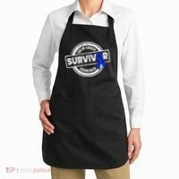 Colon Cancer Survivor Colon Cancer Awareness Month Apron thumb 2