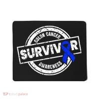 Colon Cancer Survivor Colon Cancer Awareness Month Mousepad thumb 0
