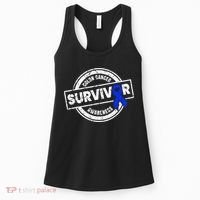 Colon Cancer Survivor Colon Cancer Awareness Month Women's Tank Top thumb 0