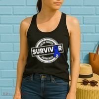 Colon Cancer Survivor Colon Cancer Awareness Month Women's Tank Top thumb 2