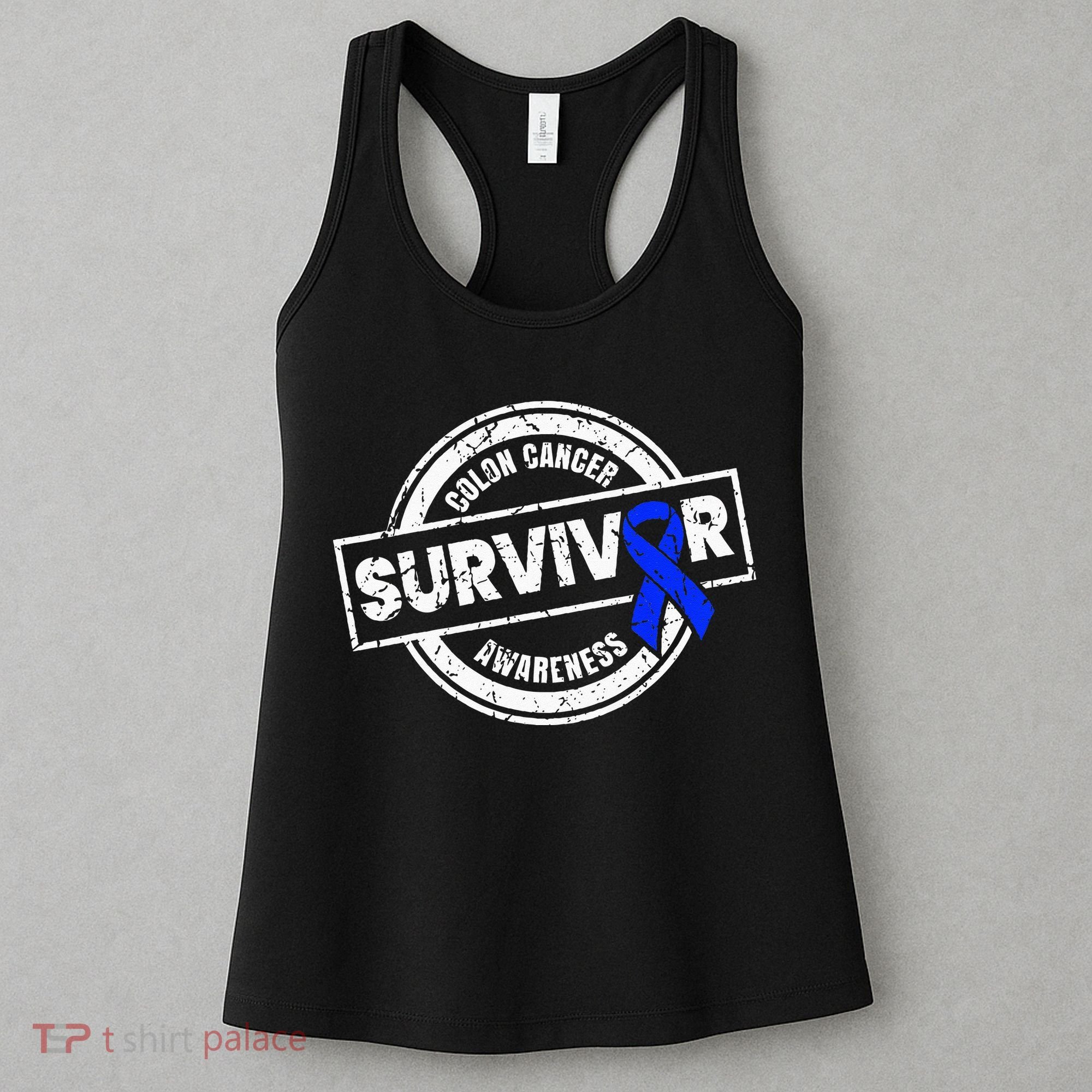 Colon Cancer Survivor Colon Cancer Awareness Month Women's Tank Top