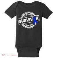 Colon Cancer Survivor Colon Cancer Awareness Month Baby Bodysuit thumb 0