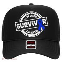 Colon Cancer Survivor Colon Cancer Awareness Month Hat thumb 0