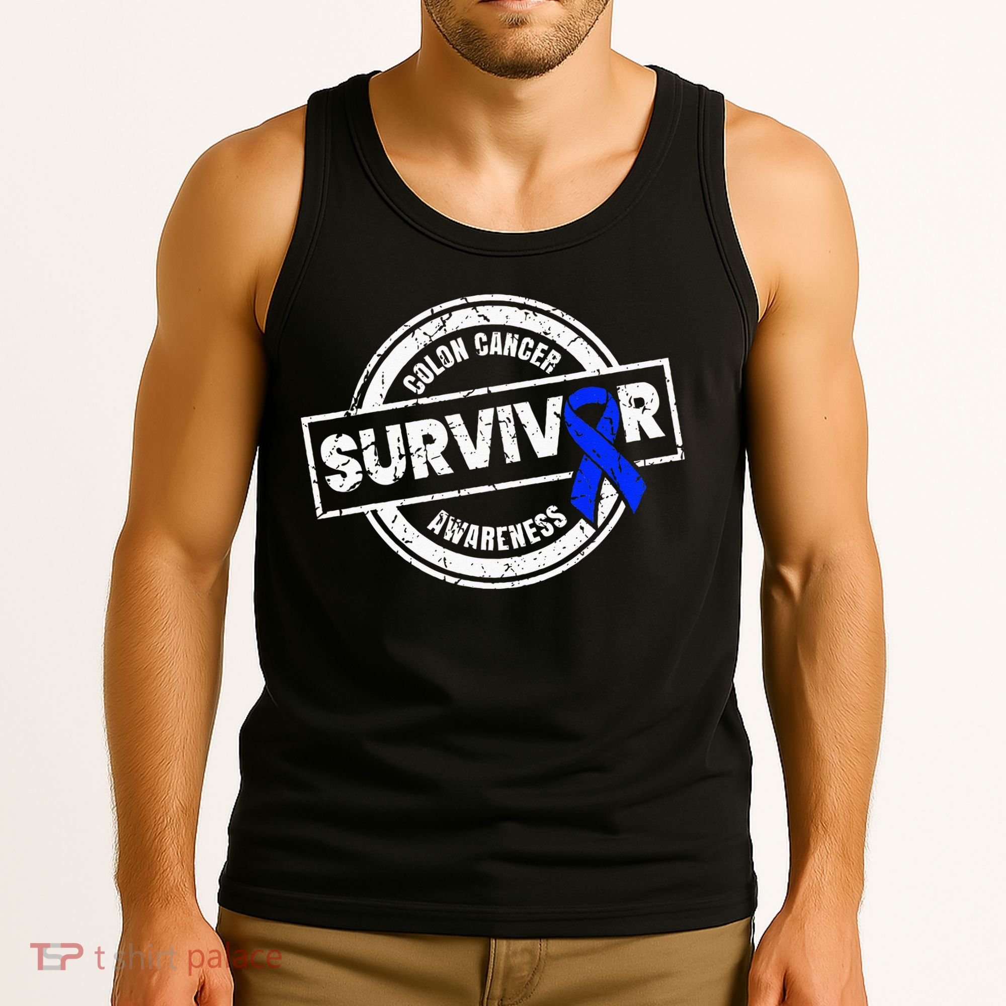 Colon Cancer Survivor Colon Cancer Awareness Month Tank Top