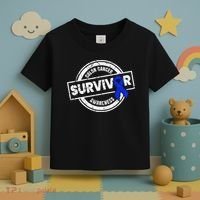 Colon Cancer Survivor Colon Cancer Awareness Month Toddler T-Shirt thumb 3