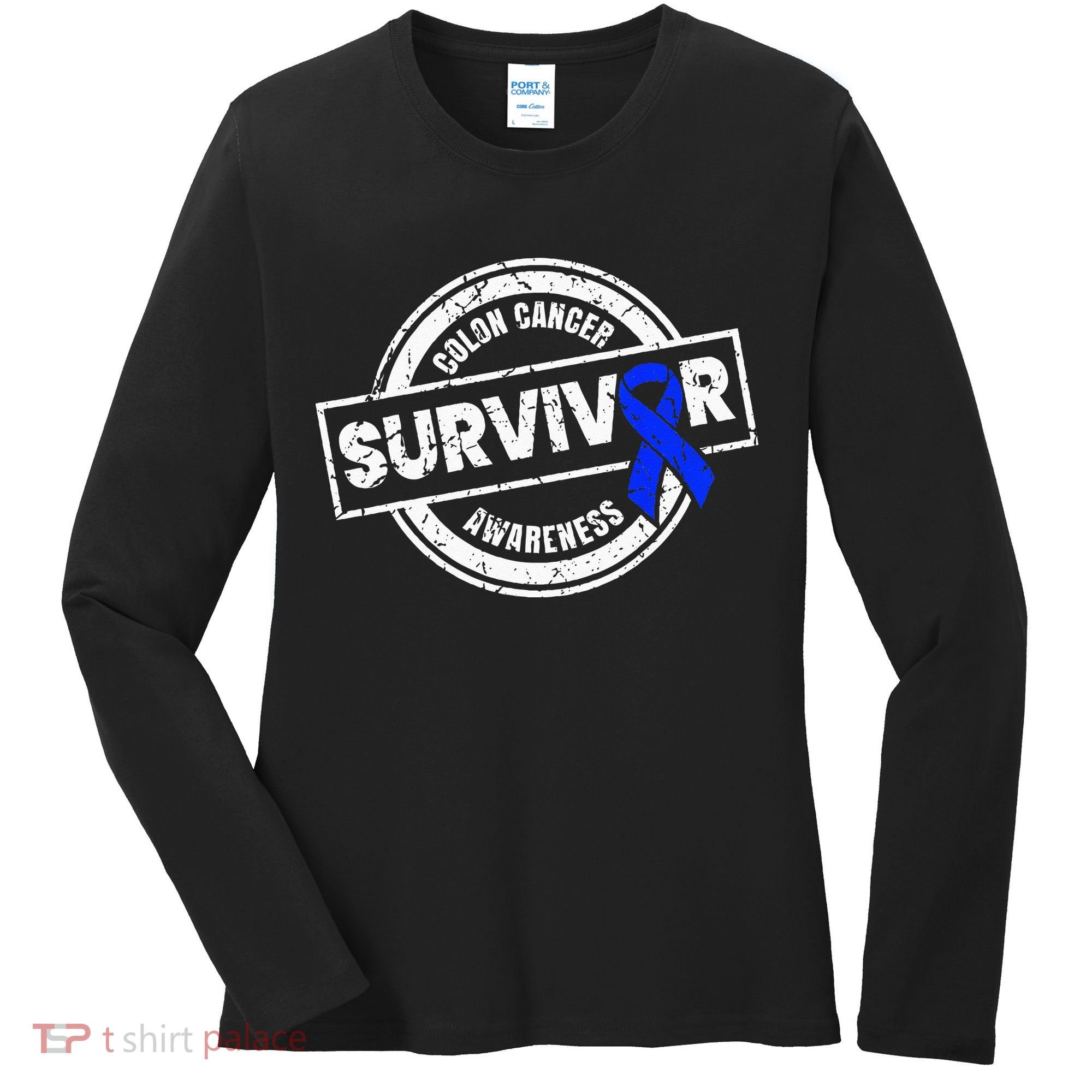 Colon Cancer Survivor Colon Cancer Awareness Month Women's Long Sleeve Shirt