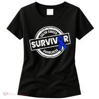 Colon Cancer Survivor Colon Cancer Awareness Month Women's T-Shirt thumb 0