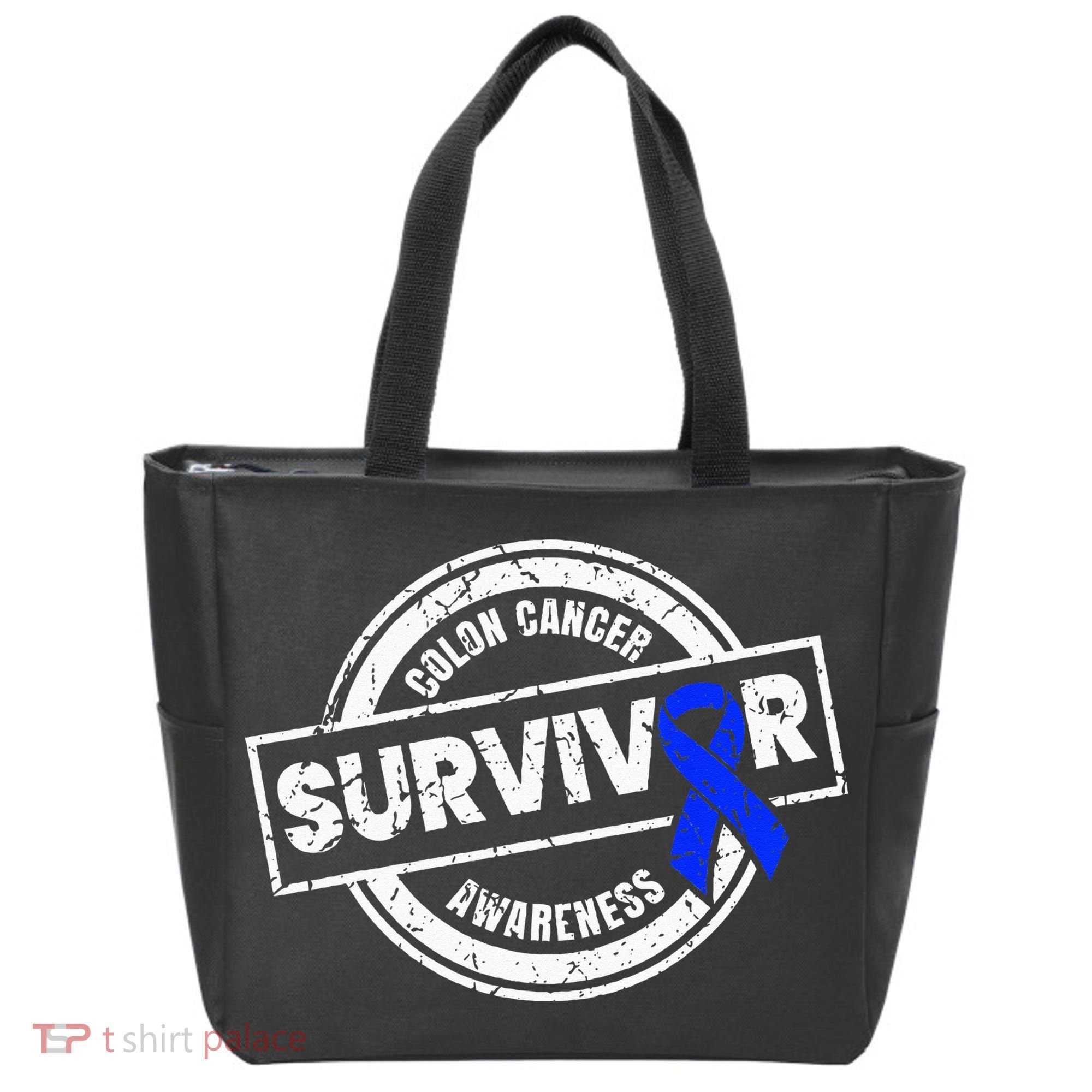 Colon Cancer Survivor Colon Cancer Awareness Month Tote Bag