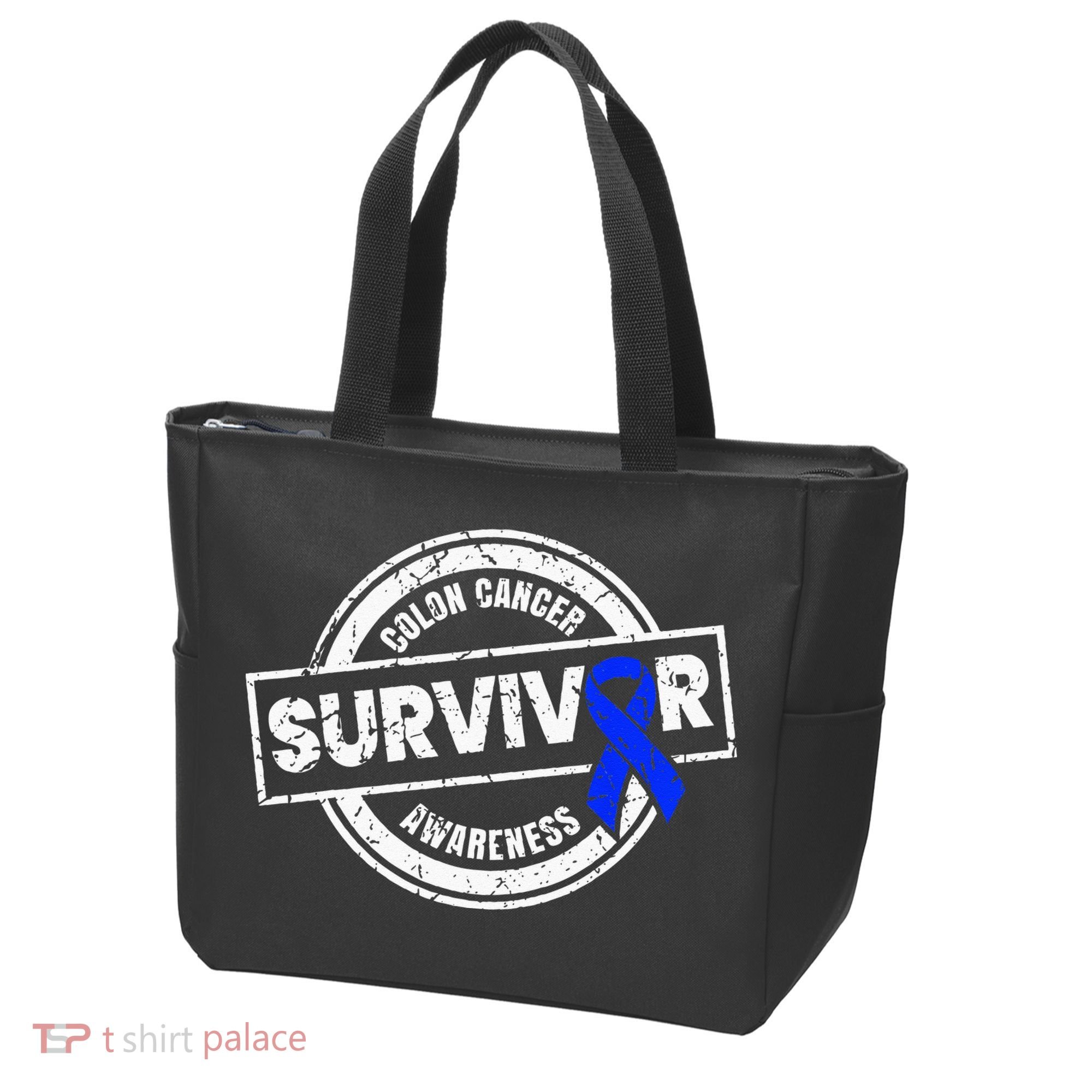 Colon Cancer Survivor Colon Cancer Awareness Month Tote Bag