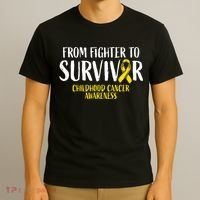 Childhood Cance Survivor Childhood Cancer Awareness T-Shirt thumb 3