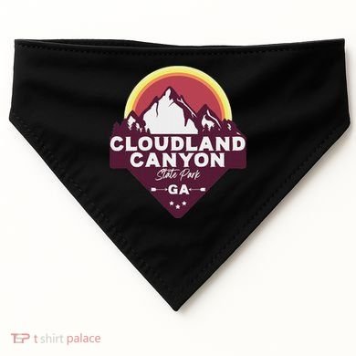 Cloudland Canyon State Park Georgia Ga Blue Ridge Mountains USA-Made Doggie Bandana