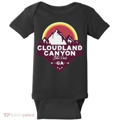 Cloudland Canyon State Park Georgia Ga Blue Ridge Mountains Baby Bodysuit