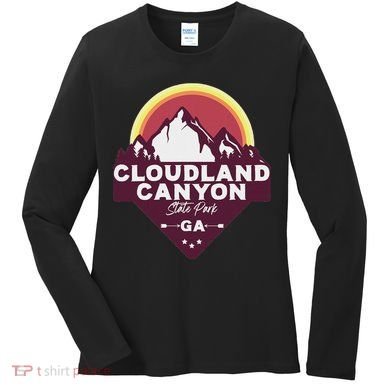 Cloudland Canyon State Park Georgia Ga Blue Ridge Mountains Women's Long Sleeve Shirt
