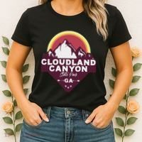 Cloudland Canyon State Park Georgia Ga Blue Ridge Mountains Women's T-Shirt thumb 2
