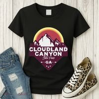 Cloudland Canyon State Park Georgia Ga Blue Ridge Mountains Women's T-Shirt thumb 3