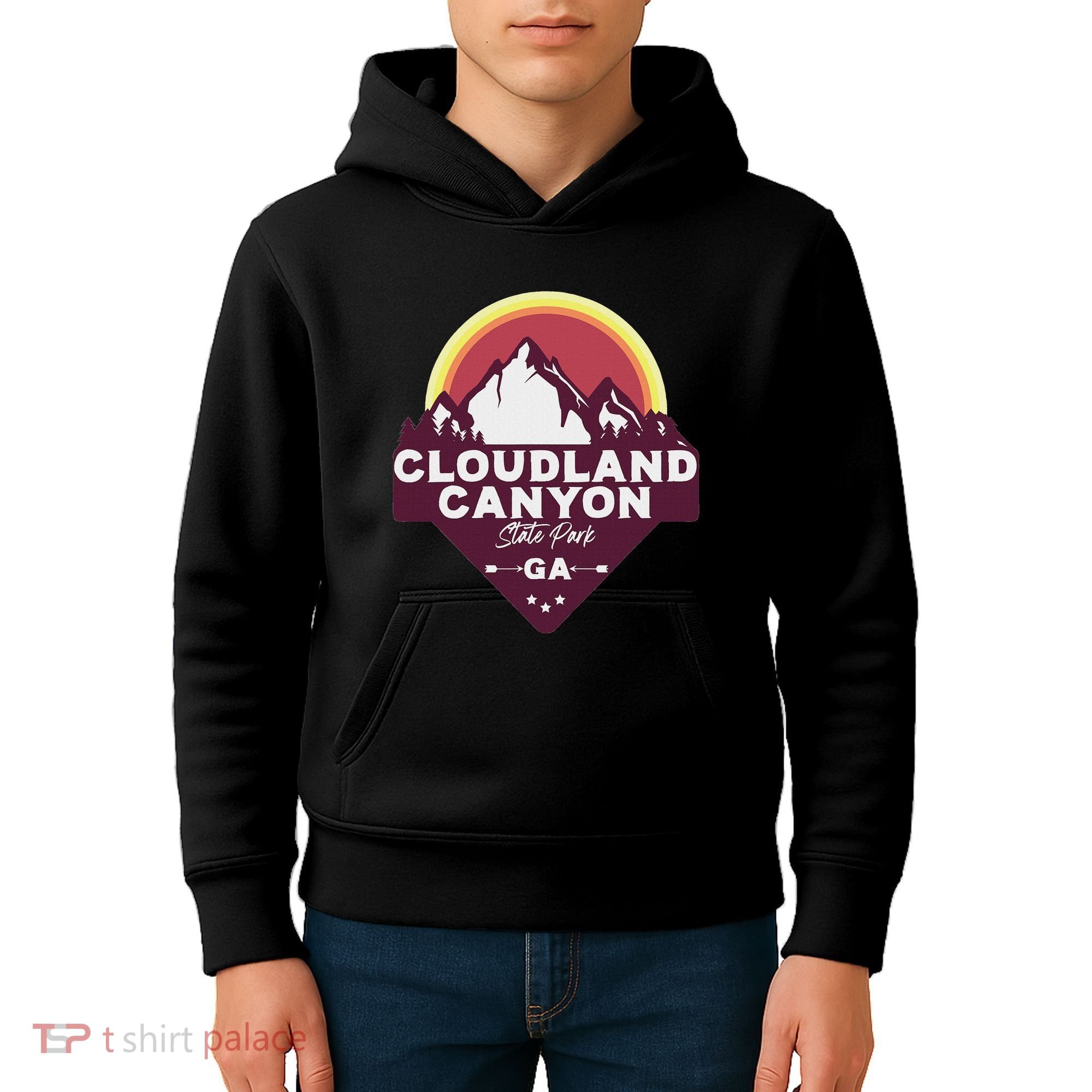 Cloudland Canyon State Park Georgia Ga Blue Ridge Mountains Kids Hoodie
