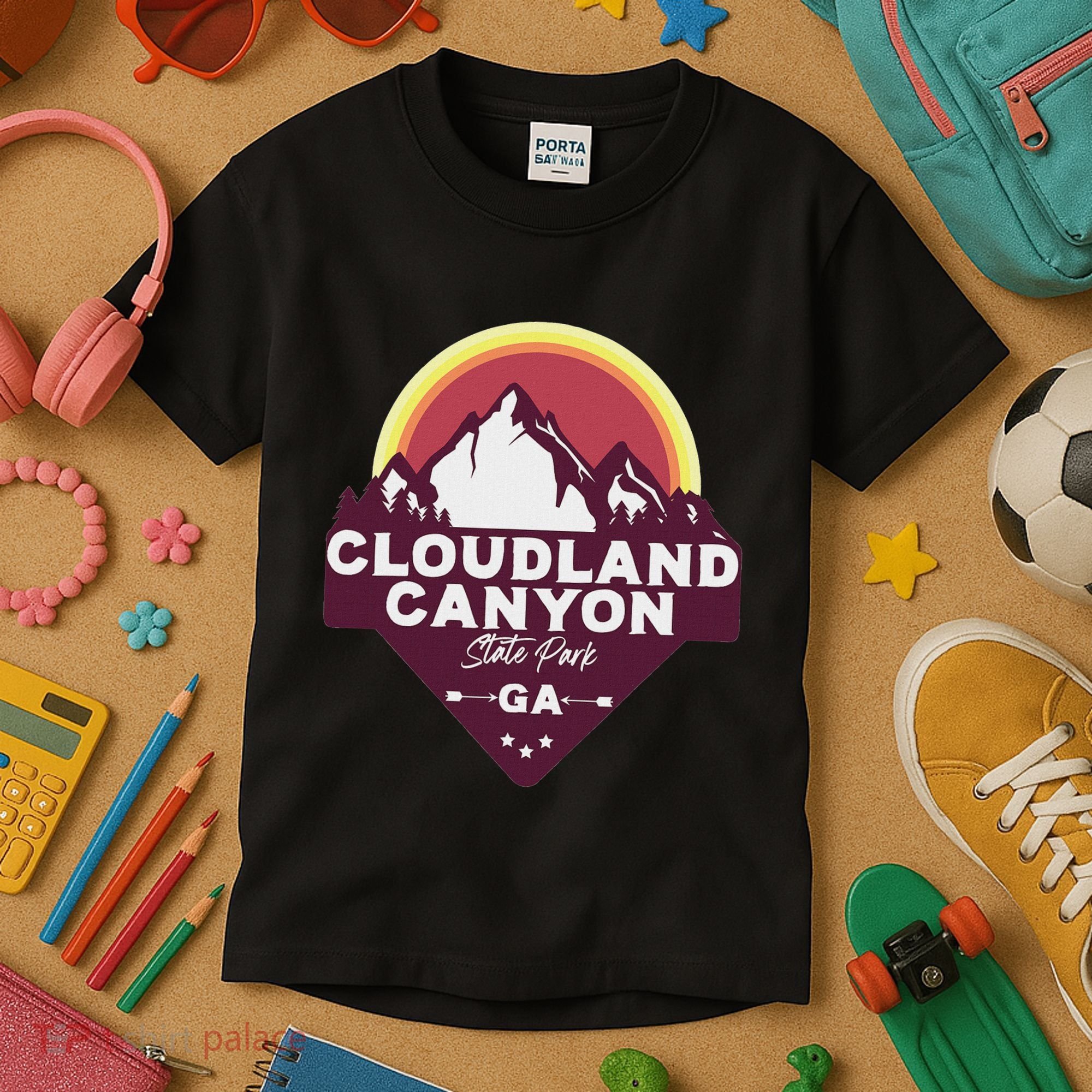 Cloudland Canyon State Park Georgia Ga Blue Ridge Mountains Kids T-Shirt
