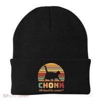 Chonk Cat Scale Meme Retro Oh Lawd He Comin Memes Beanie thumb 0