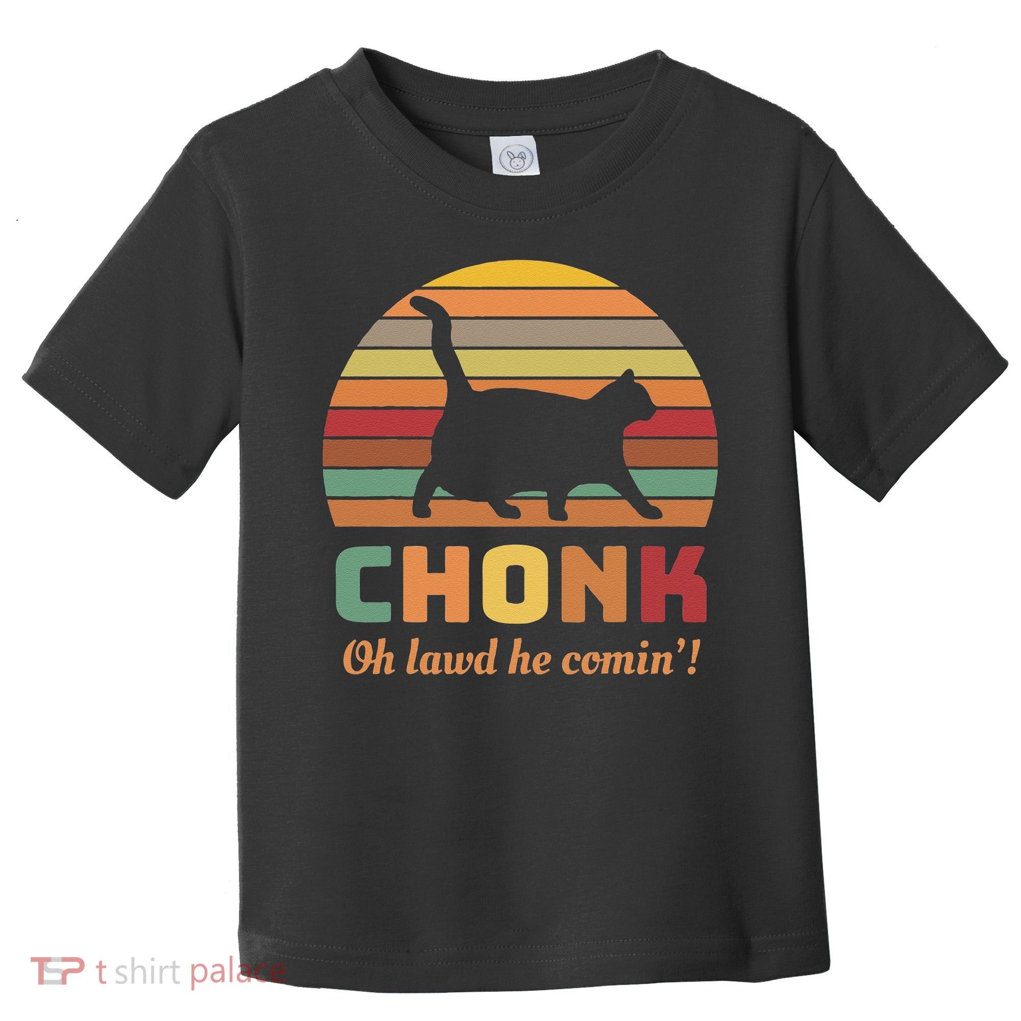 Chonk Cat Scale Meme Retro Oh Lawd He Comin Memes Toddler T-Shirt