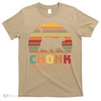 Chonk Cat Scale Meme Retro Oh Lawd He Comin Memes T-Shirt thumb 0
