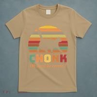 Chonk Cat Scale Meme Retro Oh Lawd He Comin Memes T-Shirt thumb 5