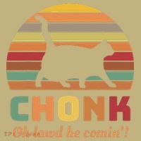 Chonk Cat Scale Meme Retro Oh Lawd He Comin Memes Mousepad thumb 1