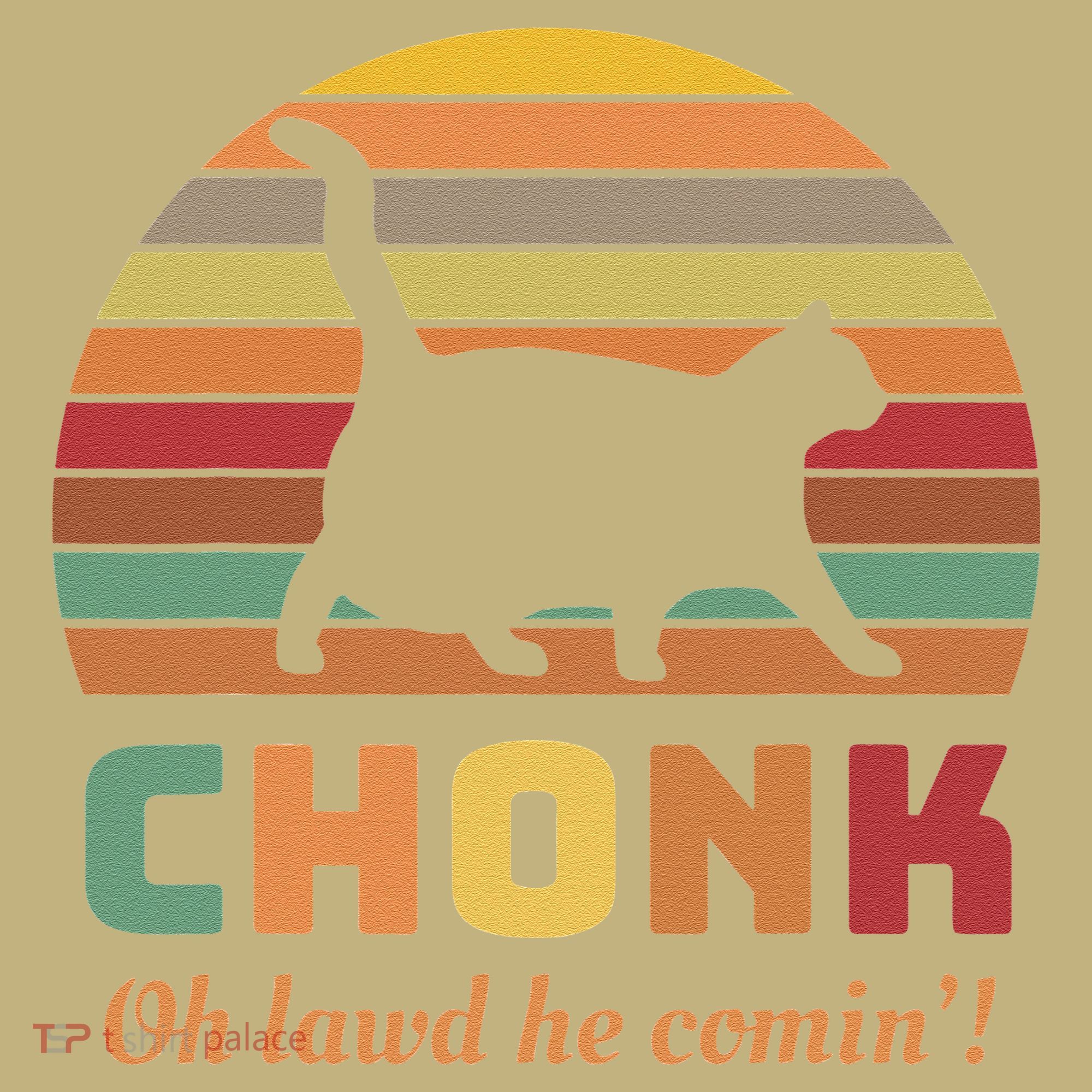 Chonk Cat Scale Meme Retro Oh Lawd He Comin Memes Mousepad