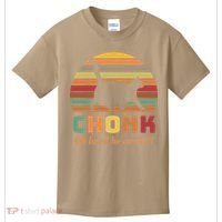 Chonk Cat Scale Meme Retro Oh Lawd He Comin Memes Kids T-Shirt thumb 0