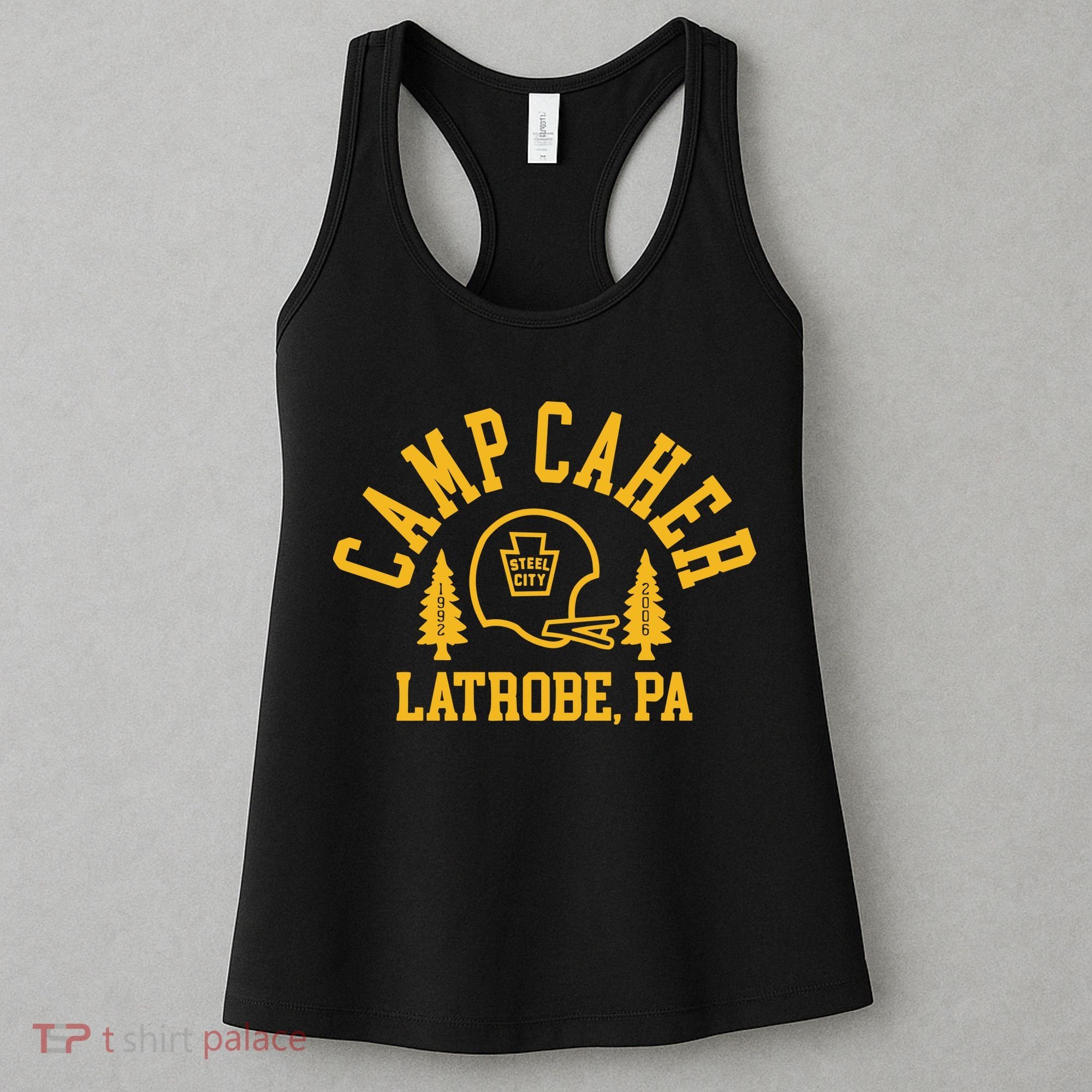 Camp Caher Steel City Latrobe Pa 1992 2006 Women's Tank Top