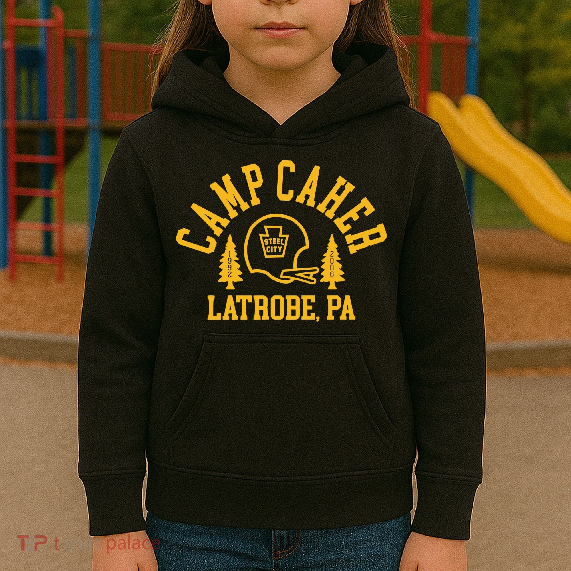 Camp Caher Steel City Latrobe Pa 1992 2006 Kids Hoodie