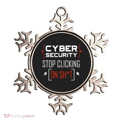 Cybersecurity Cyber Security DonT Click It Hacker Ornament